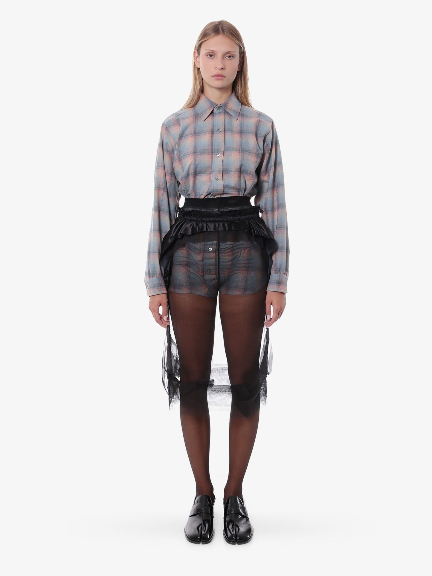 Madras wool shirt