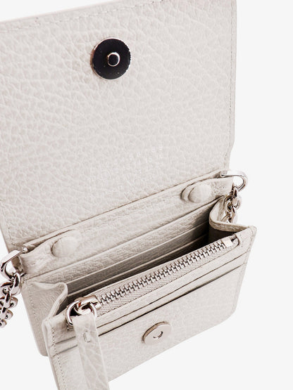 Leather card holder with iconic stitching thumbnail