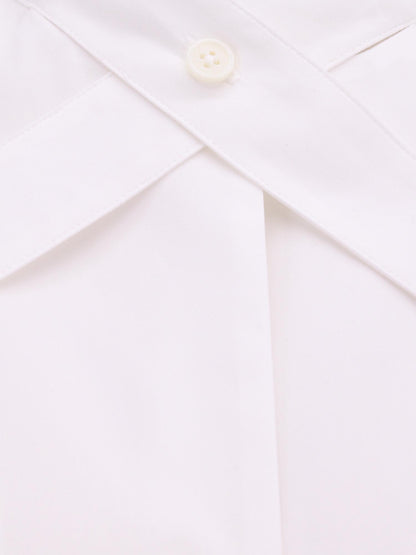 Camicia in cotone con cinturini e fibbia in metallo thumbnail