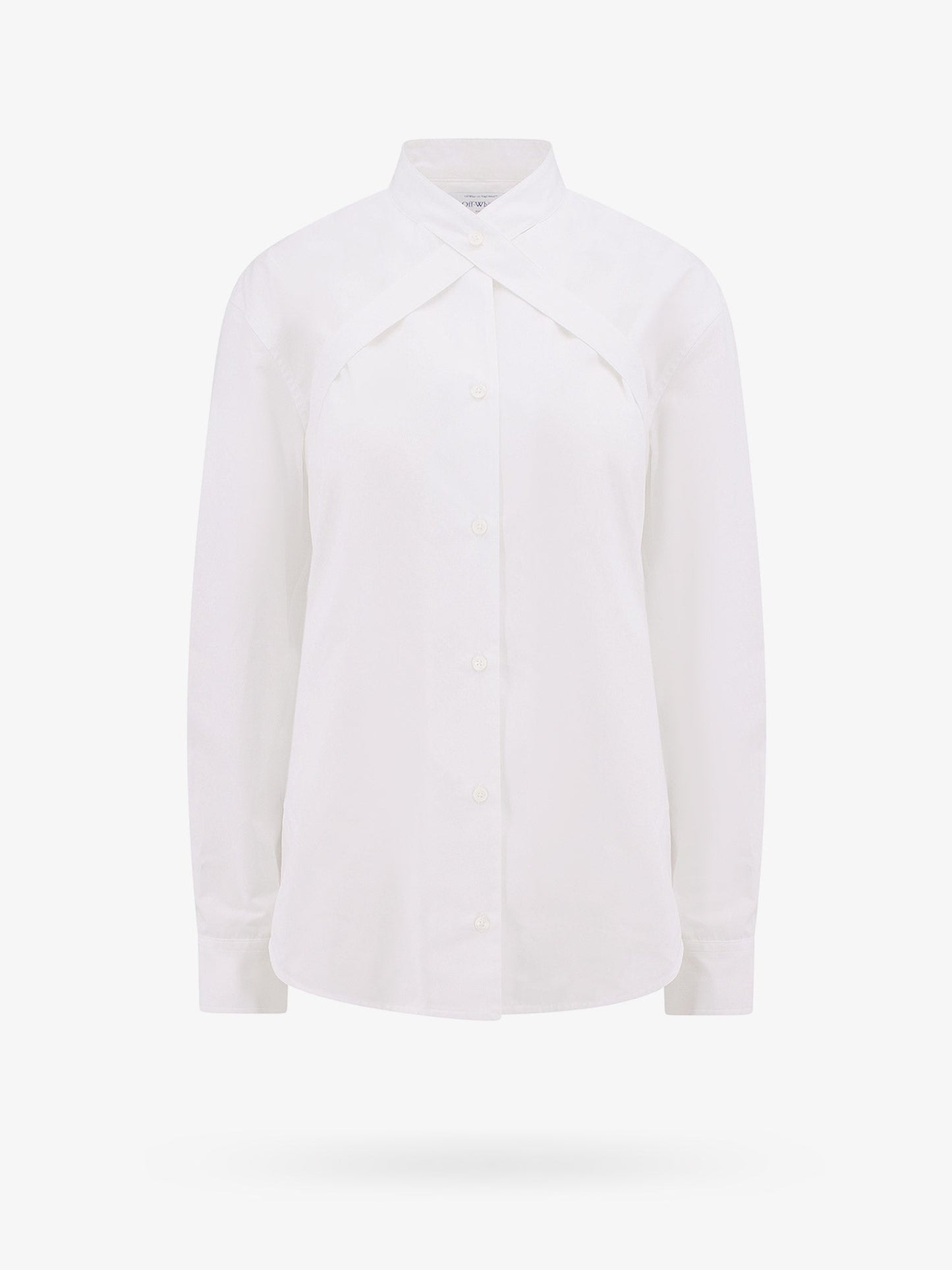Camicia in cotone con cinturini e fibbia in metallo