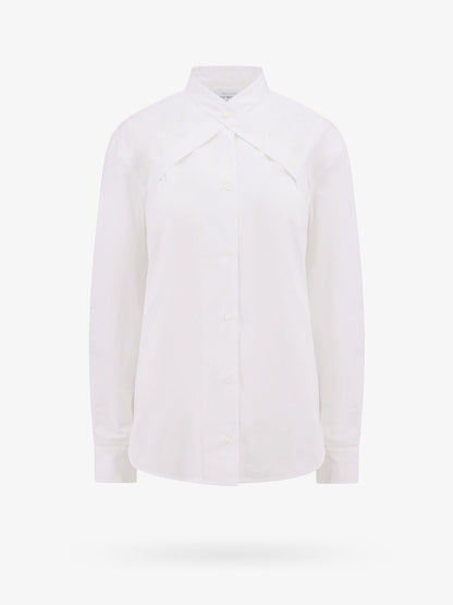 Camicia in cotone con cinturini e fibbia in metallo thumbnail