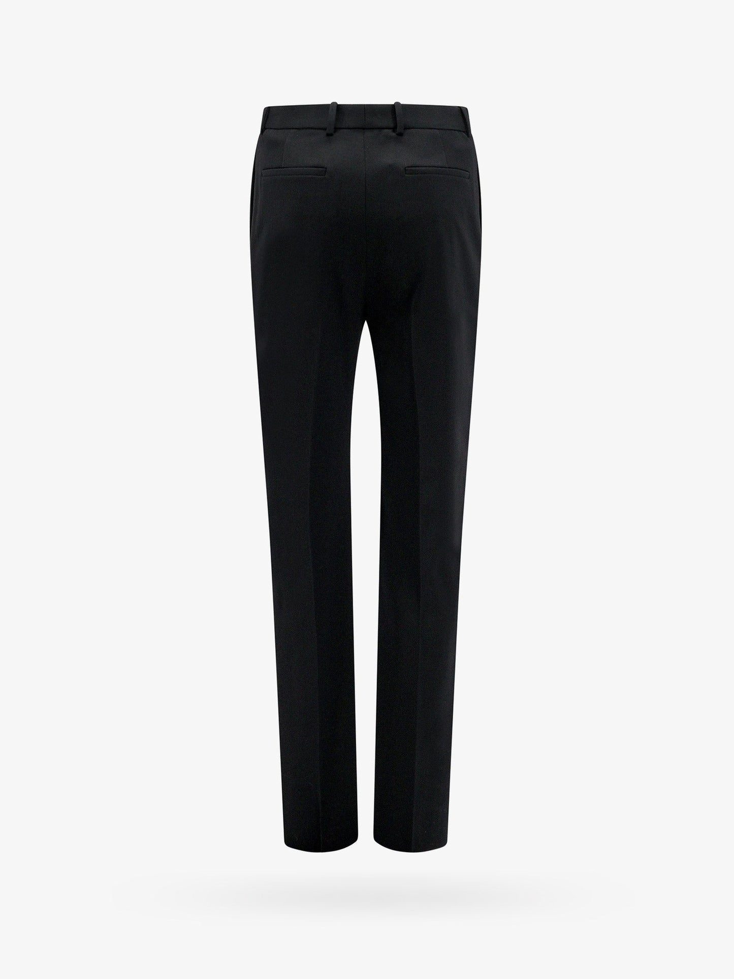 Tuxedo wool trouser with satin side band