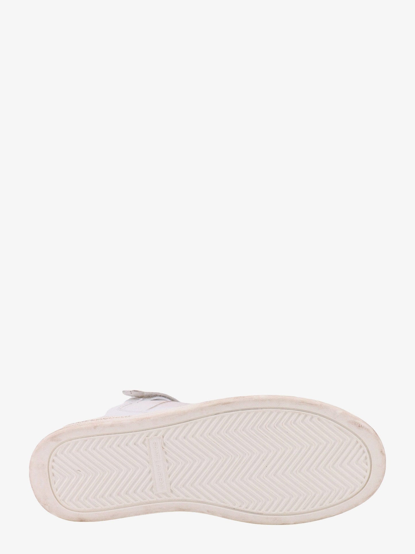 Leather sneskers with washed-out effect