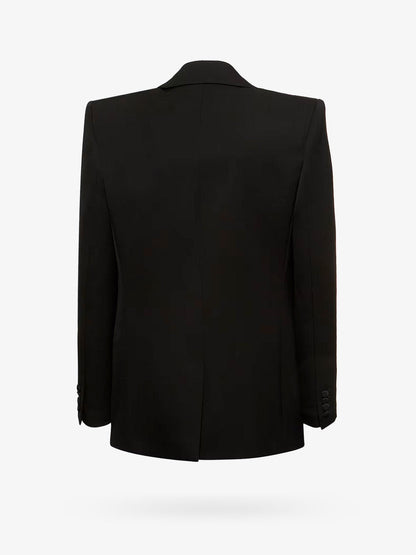 Tuxedo wool blazer with satin lapel thumbnail