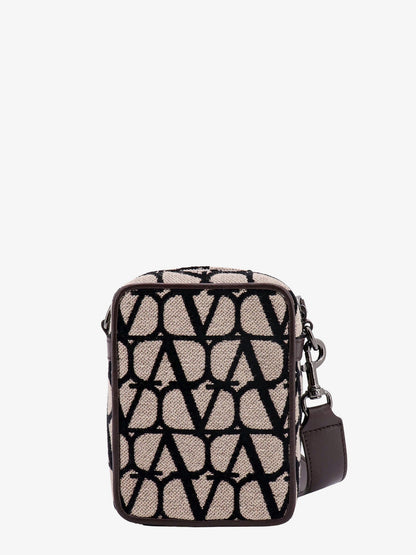 Toile iconographe shoulder bag with leather profiles thumbnail