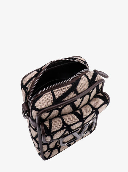 Toile iconographe shoulder bag with leather profiles thumbnail