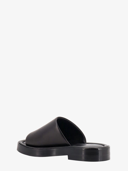 Leather sandals with embossed logo on the side thumbnail