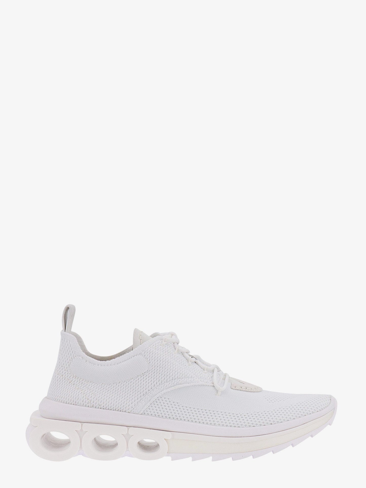 Nylon sneakers with iconic gancini sole