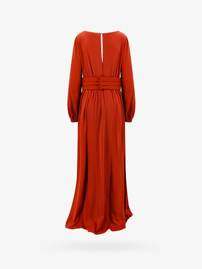 Silk dress with cut-out detail on the back thumbnail