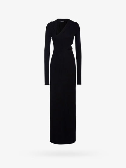 Vestito in viscosa sostenibile con dettagli cut-out thumbnail