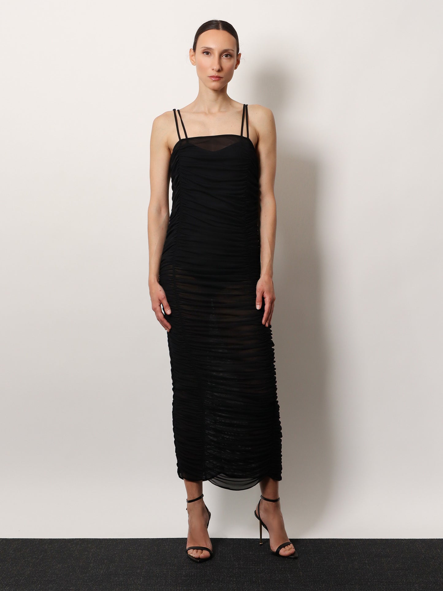 Nylon draped dress