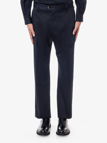 Cotton trouser with logo detail thumbnail