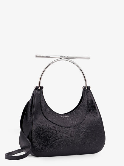 Leather handbag with frontal logo thumbnail