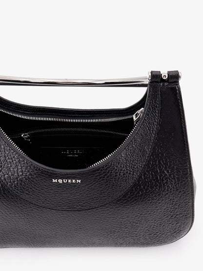 Leather handbag with frontal logo thumbnail