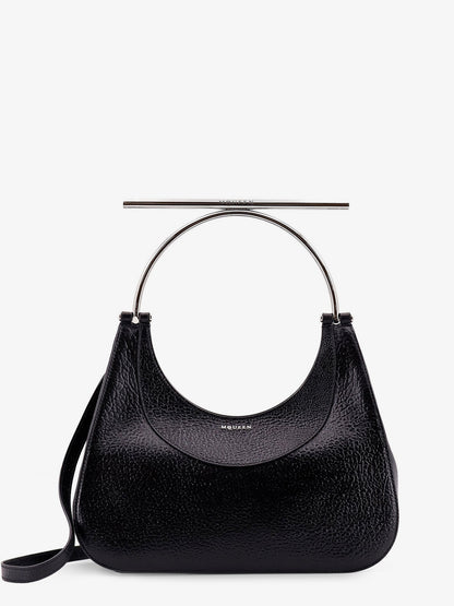 Leather handbag with frontal logo thumbnail