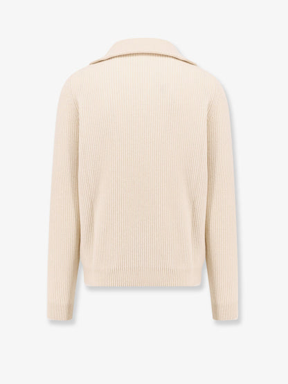 Cashmere sweater with half zip thumbnail