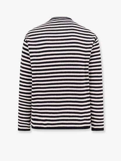 Wool blend sweater with striped motif thumbnail