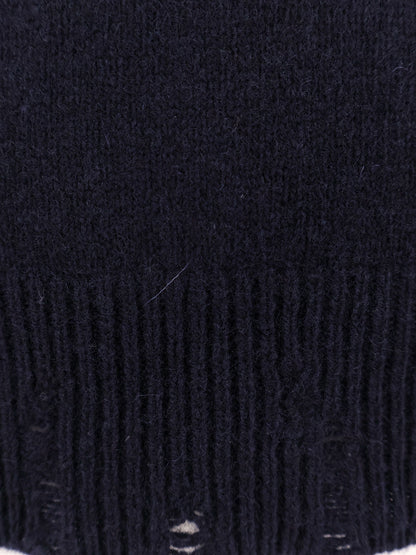 Wool and cashmere sweater with logoed label thumbnail