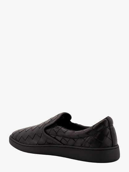 Leather slip-on sneakers with Intrecciato motif thumbnail
