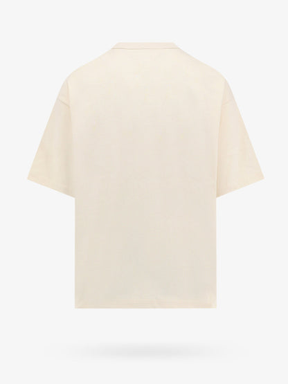 Cotton t-shirt with leather detail thumbnail