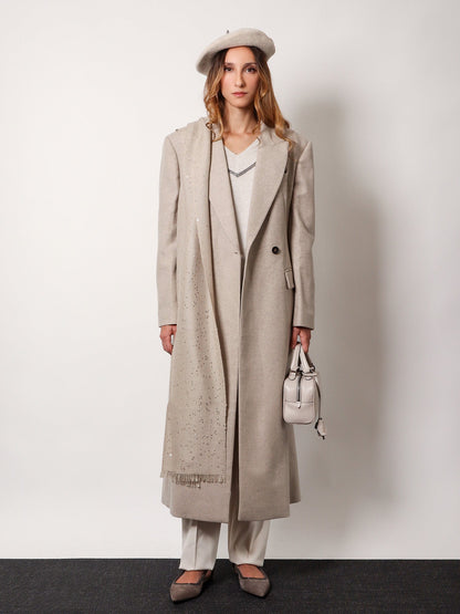 Maglia in cashmere con profilo monile thumbnail