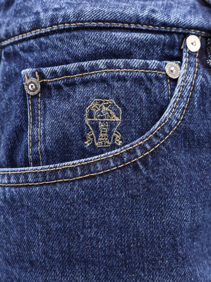 Leisure fit jeans with logo embroidery thumbnail