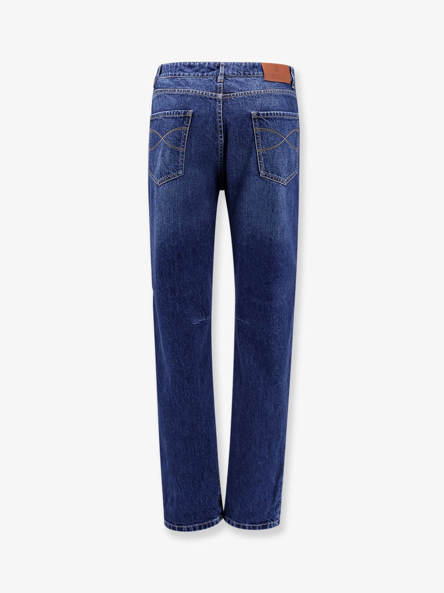 Leisure fit jeans with logo embroidery