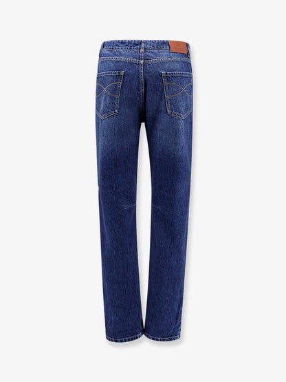 Leisure fit jeans with logo embroidery thumbnail