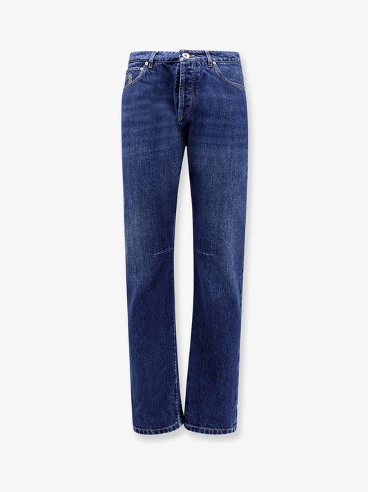 Jeans leisure fit con ricamo logo