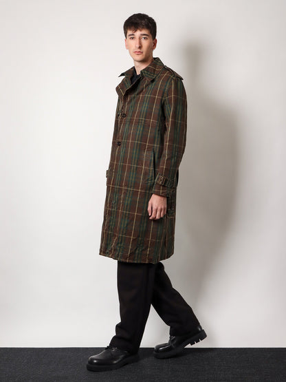 Cotton trench with check motif thumbnail