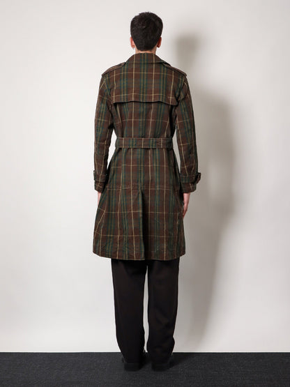 Cotton trench with check motif thumbnail