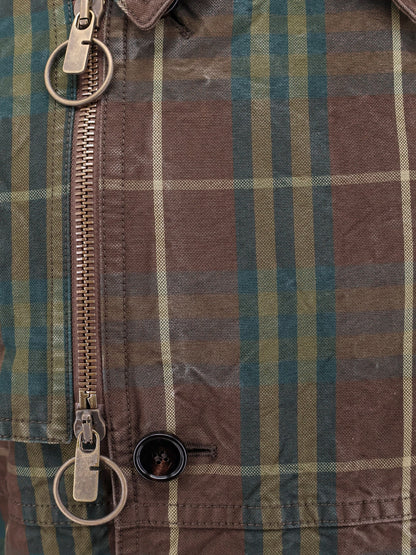 Cotton trench with check motif thumbnail