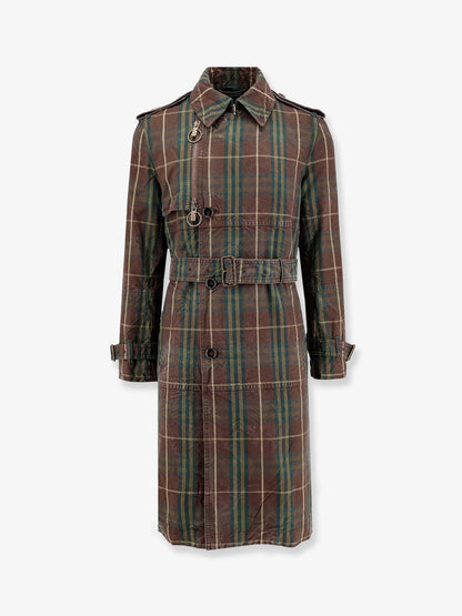 Cotton trench with check motif thumbnail