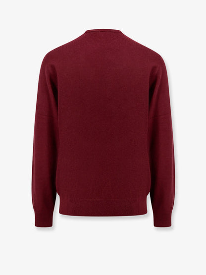 Wool sweater with logo embroidery thumbnail