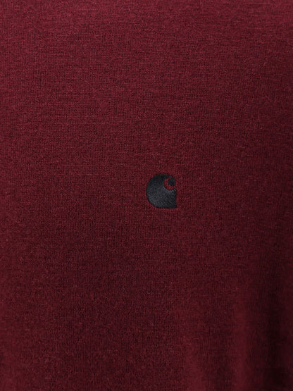 Wool sweater with logo embroidery thumbnail