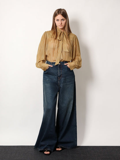 Silk shirt with lurex details thumbnail
