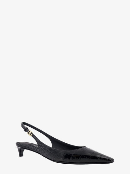 Croco print leather slingback thumbnail