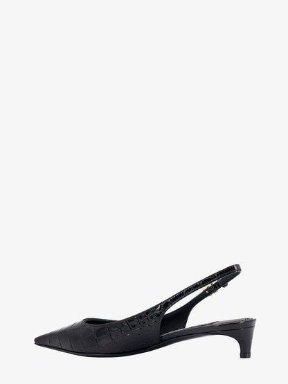 Croco print leather slingback thumbnail