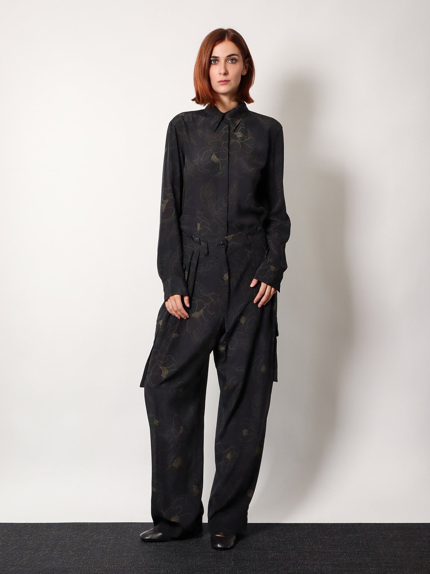 Silk cargo trousers