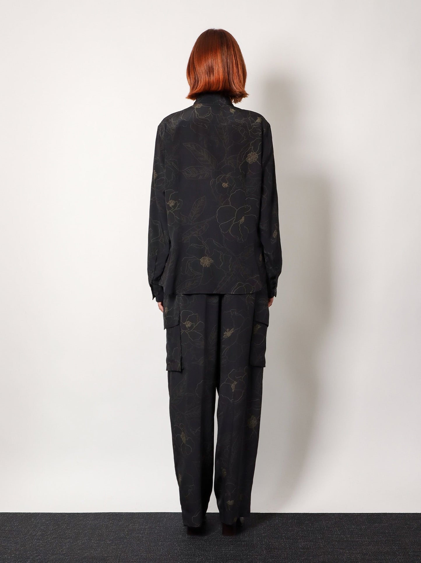 Silk cargo trousers