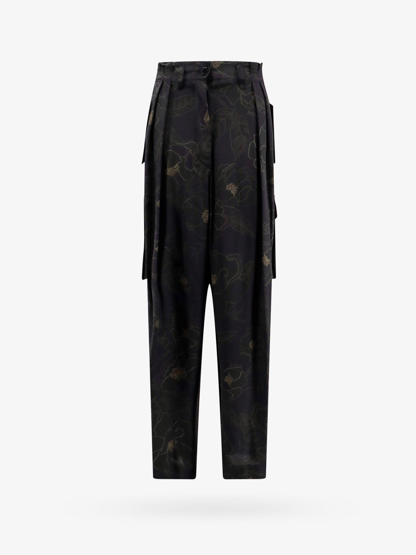 Silk cargo trousers