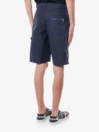 Cotton blend bermuda shorts with FF detail thumbnail