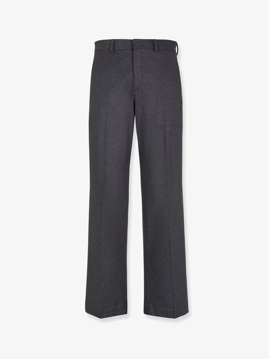 Pantalone in cashmere stretch con dettaglio logato