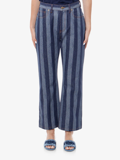 Cotton jeans with pequin stripes thumbnail