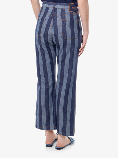 Cotton jeans with pequin stripes thumbnail