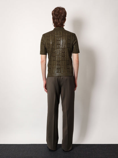 Braided wool polo shirt withFF details thumbnail