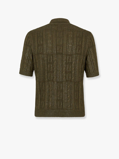Braided wool polo shirt withFF details thumbnail