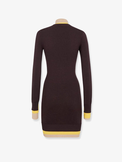 Mini wool dress with contrasting details thumbnail