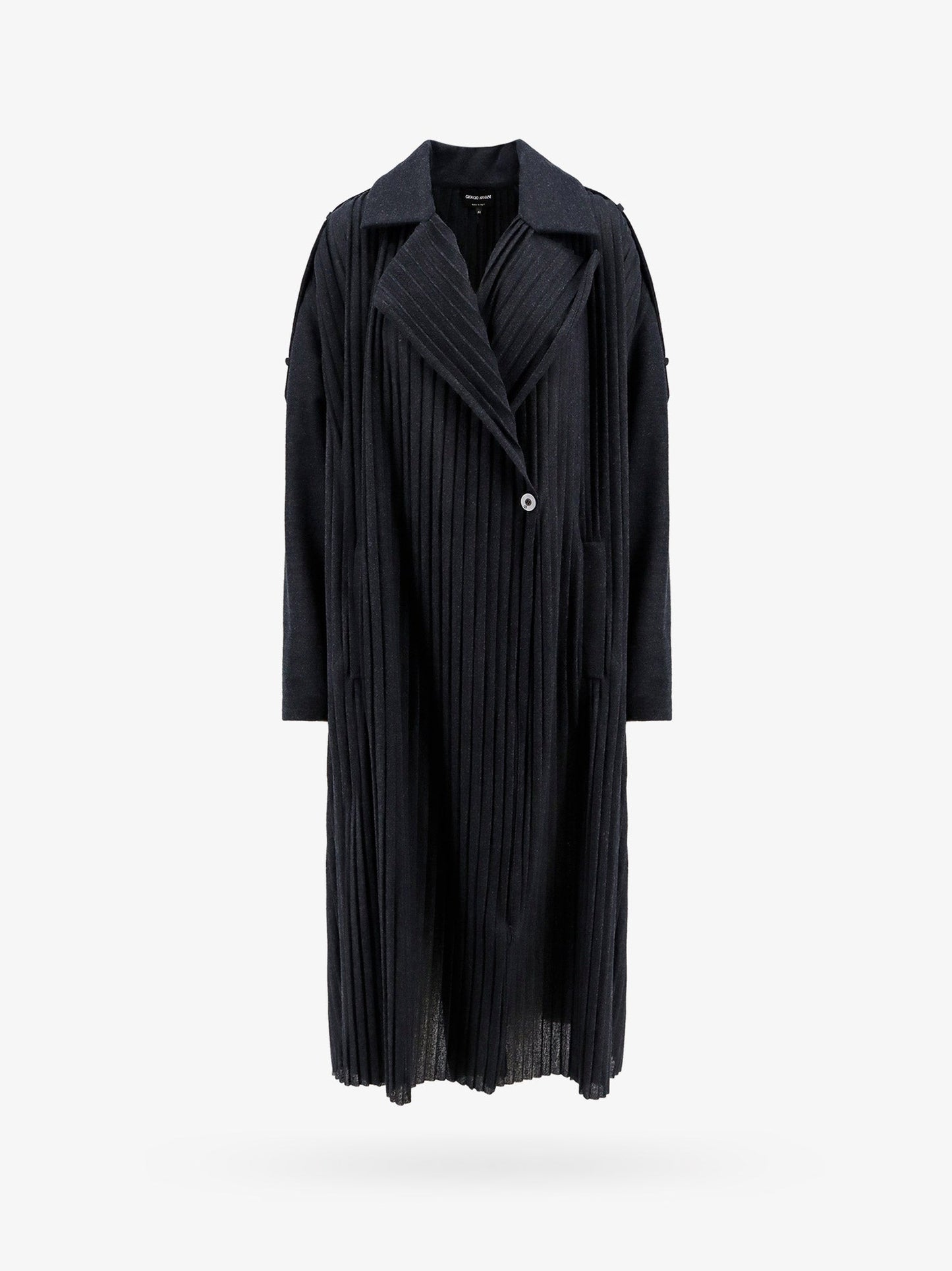 Ribbed knitted coat