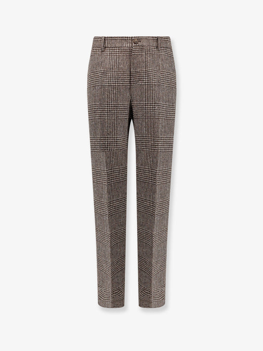 Relax staright prince of wales trouser